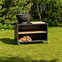 HEAT Trolle Outdoor-Küche Schwarz