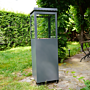 HEAT Outdoor Living Utevarme Terrassenkamin Anthrazit