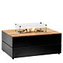 Cosi Feuertisch Cosipure 120 Schwarz/Teak