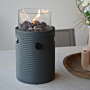 Happy Cocooning Tischfeuer Lumi Groove Anthrazit