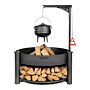 CookKing Multi-Funktions-Feuerschale Montana X mit Grillrost 60 cm