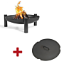 CookKing Feuerschale Palma Ø70 cm + Deckel