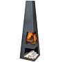 GardenMaxX Sanga XL Schwarz Terrassenofen
