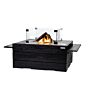 Happy Cocooning Beistelltisch Teakholz Schwarz