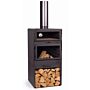 CookKing Vento Gartenkamin mit Backofenfunktion und Doppelverglasung