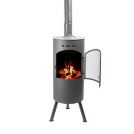 BonFeu BonTino LP Schwarz Terrassenöfen | Feuerkorb-shop.de