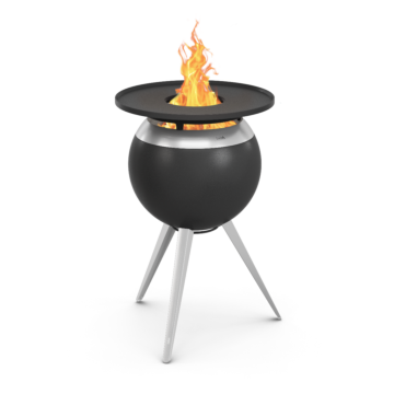 Höfats MOON 45 rauchfreier Feuerkorb mit Plancha