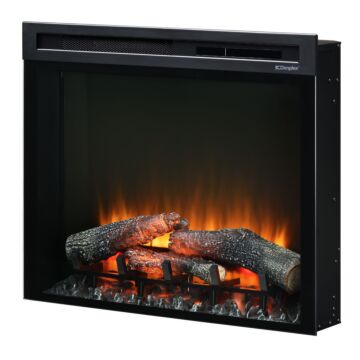 Dimplex XHD28 dekorativer Kamin mit orangefarbenem Feuerbild
