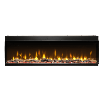 Dimplex Ignite Bold 74" Front Ansicht Produkt Foto rote Flammen