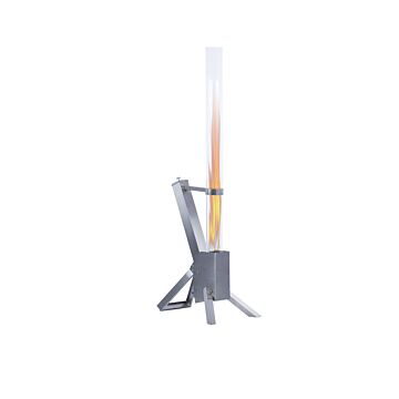 Green Flame Lounge Pellet-Kamin aus Edelstahl