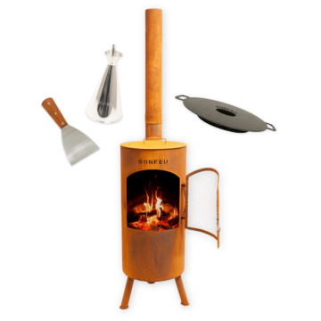 Paketangebot BonFeu BonTino corten + Plancha + Ölkänne + Spatel