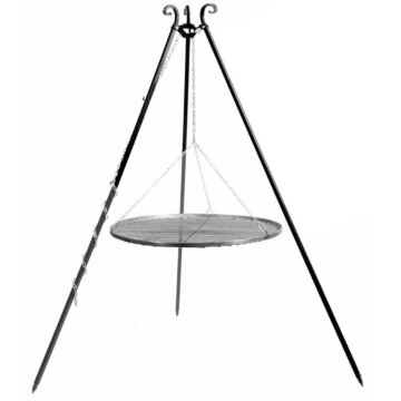 CookKing Dreibein 180 cm mit Stahl-Grillrost 60 cm 