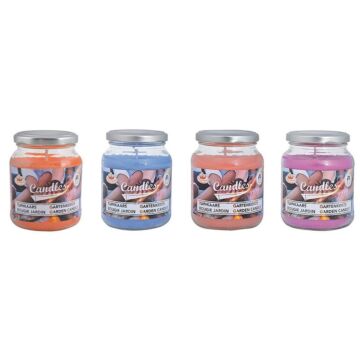 Esschert Gartenkerze im Marmeladenglas sortiert