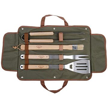 Esschert 4-teiliges-BBQ-Werkzeugset mit Tasche