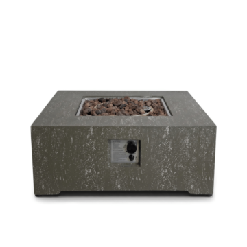Happy Cocooning Feuertisch Estate Square 88 oscuro travertin