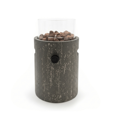 Happy Cocooning Tischfeuer Lumi Stone Oscuro Travertin