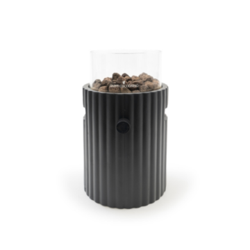 Happy Cocooning Tischfeuer Lumi Rib schwarz