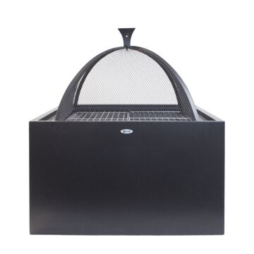 HEAT Feuerkorb 3 in 1 (Feuerkorb + BBQ + Beistelltisch)