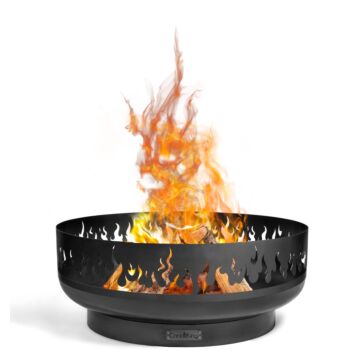 CookKing Feuerschale Fire Produktfoto mit Feuer
