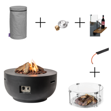 Happy Cocooning Pakket Cocoon Table Bowl Zwart Combi Deal Happy Cocooning Pakket Cocoon Table Bowl Zwart Combi Deal