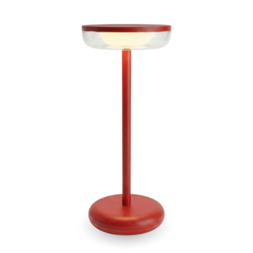 ZOLUNA Solar-Tischlampe Bobbie in der Farbe Evening Red
