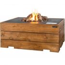 Cocoon Tisch rechteckig Teakholz schwarz