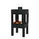 FORNO Terrassenöfen Digna Schwarz