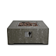 Happy Cocooning Feuertisch Estate Square 88 oscuro travertin