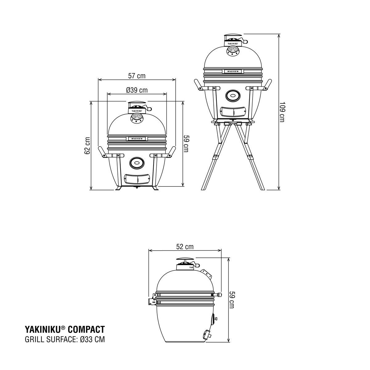 YAKINIKU Kamado Grill COMPACT Basic