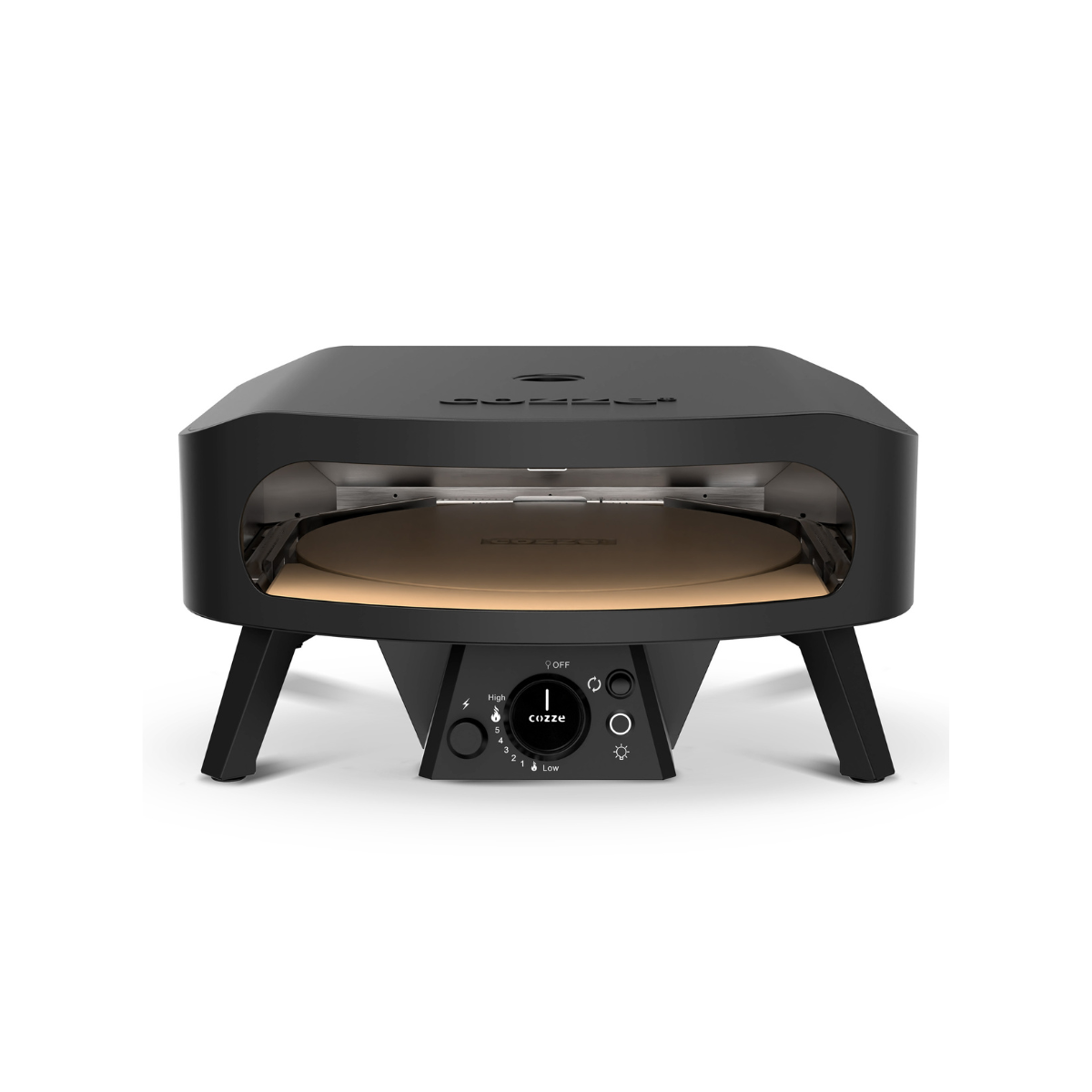 Cozze Classic ROTATE Black 17" Gas-Pizzaofen