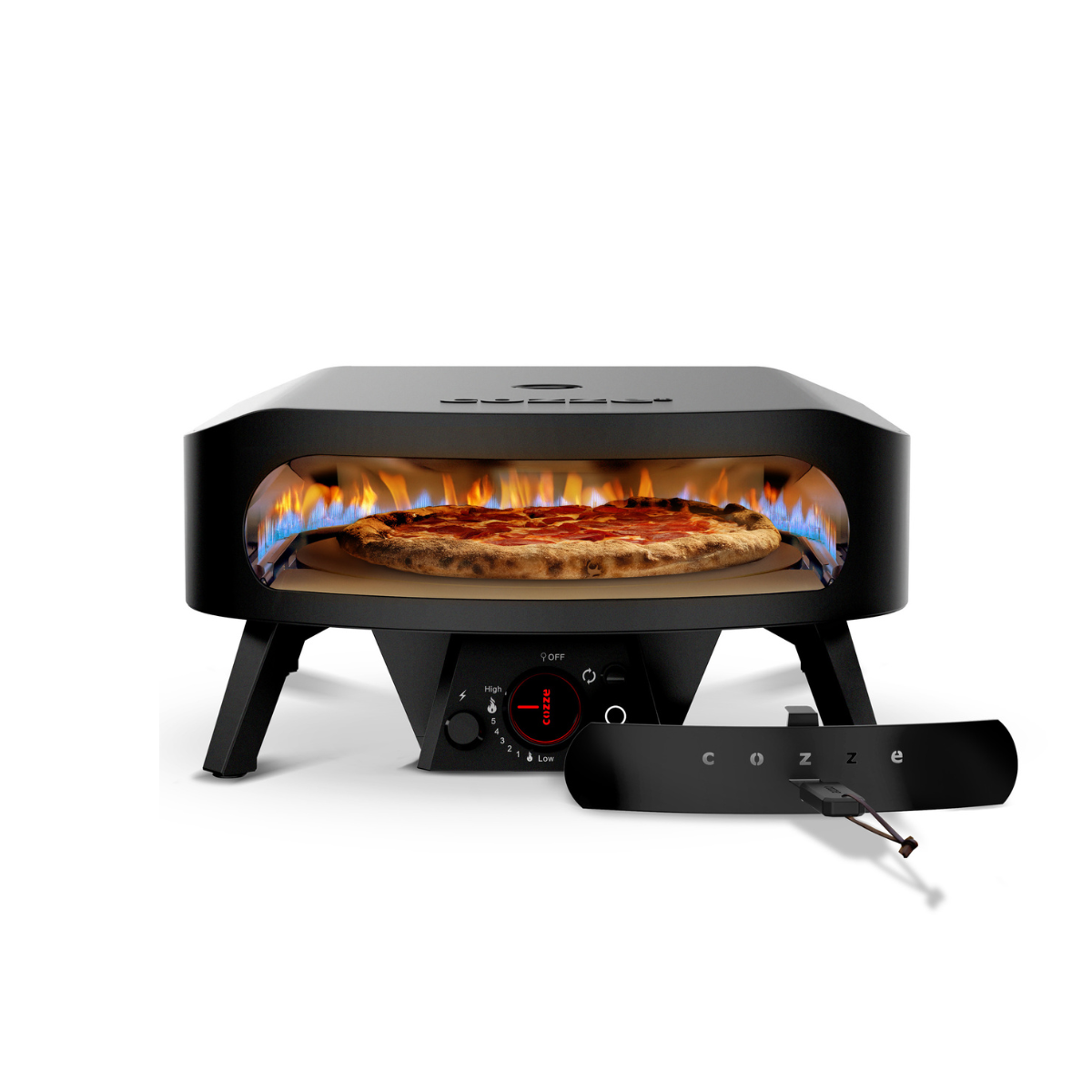 Cozze Classic ROTATE Black 17" Gas-Pizzaofen