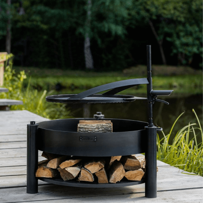 CookKing Multi-Funktions-Feuerschale Montana X mit Grillrost 60 cm