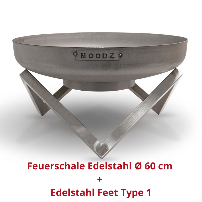 MOODZ Feuerschale Edelstahl Ø100 cm