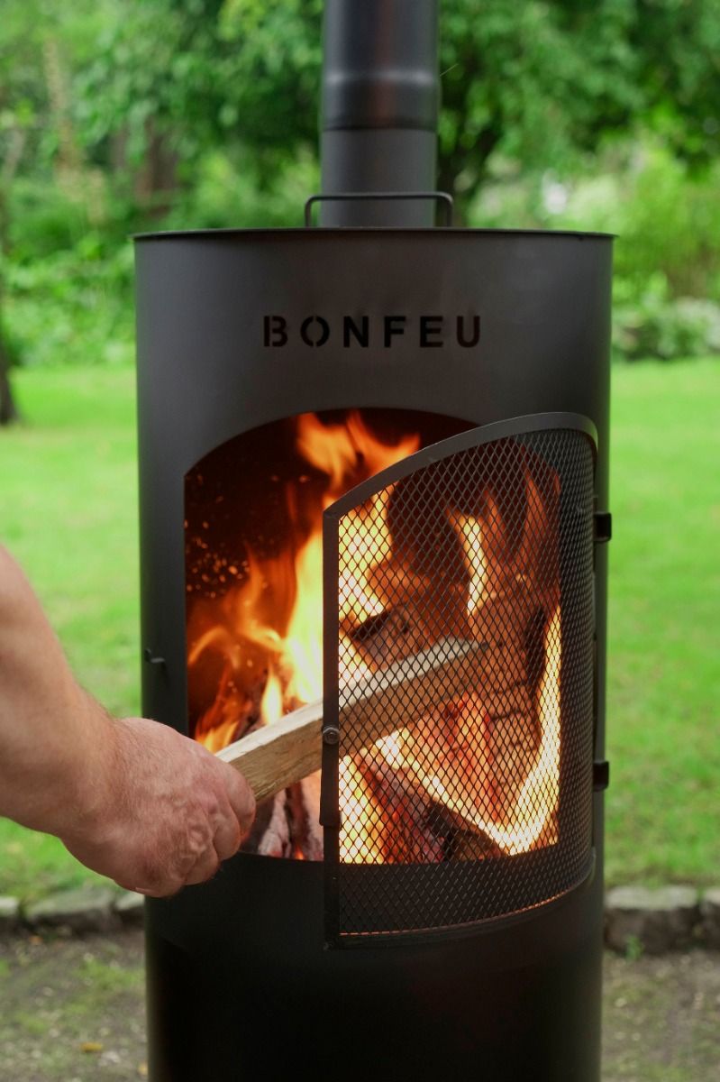 BonFeu Bontino LP Schwarz Terrassenofen