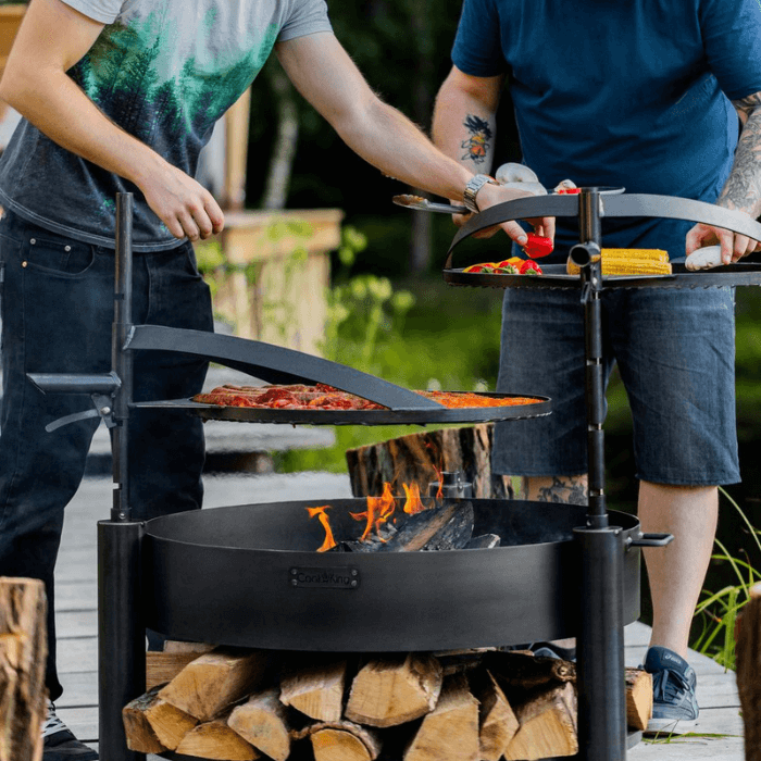 CookKing Multi-Funktions-Feuerschale Montana X mit Grillrost 60 cm