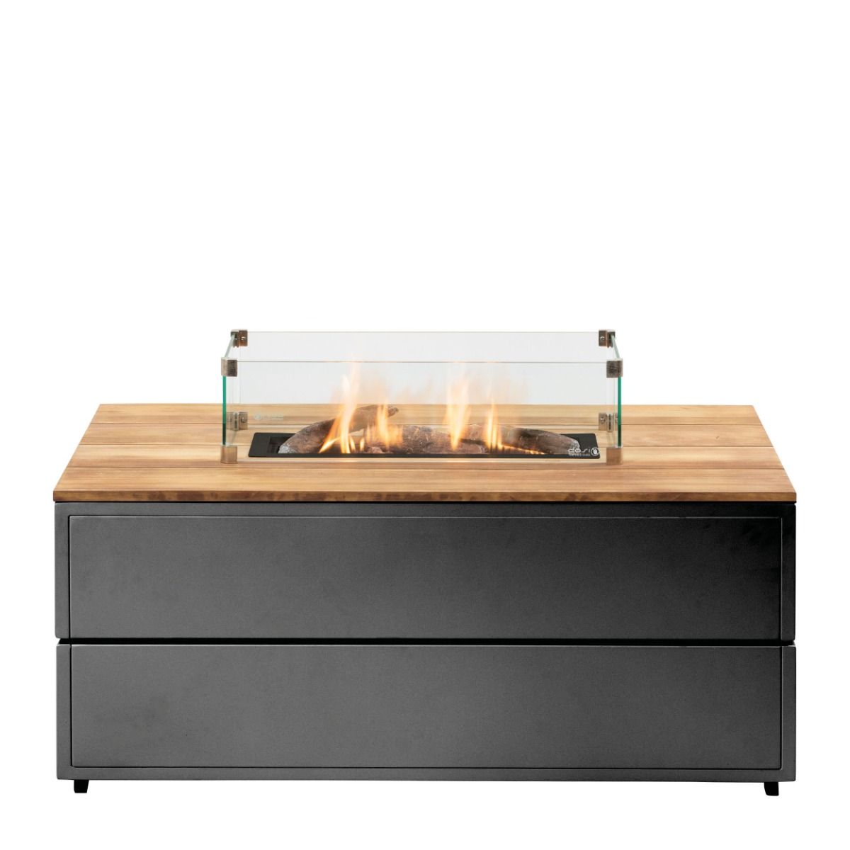 Cosi Feuertisch Cosipure 120 Schwarz/Teak