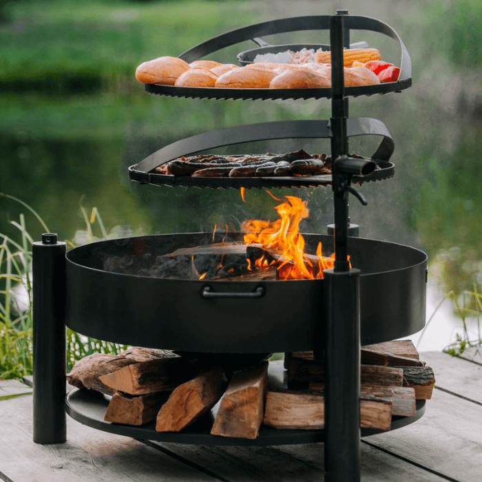 CookKing Multi-Funktions-Feuerschale Montana X mit Grillrost 60 cm