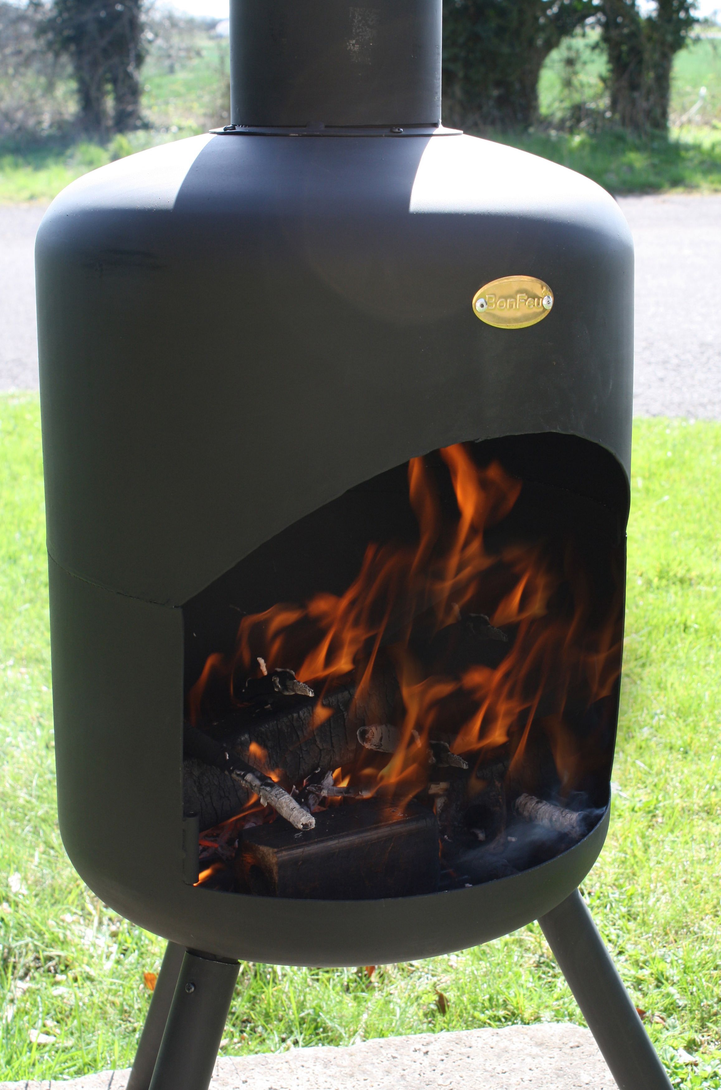 BonFeu BonSelo Schwarz Terrassenöfen
