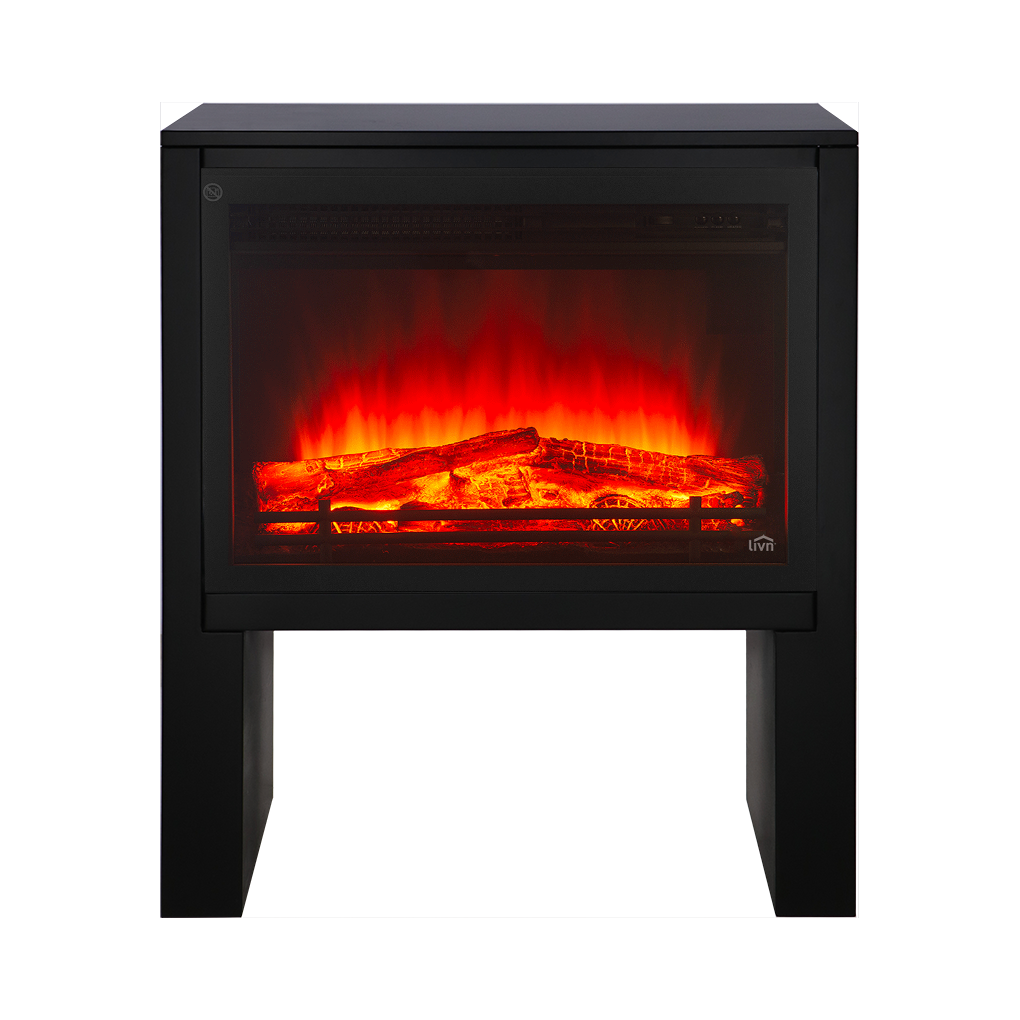 Livin' flame Kamineinfassung Ardez Schwarz