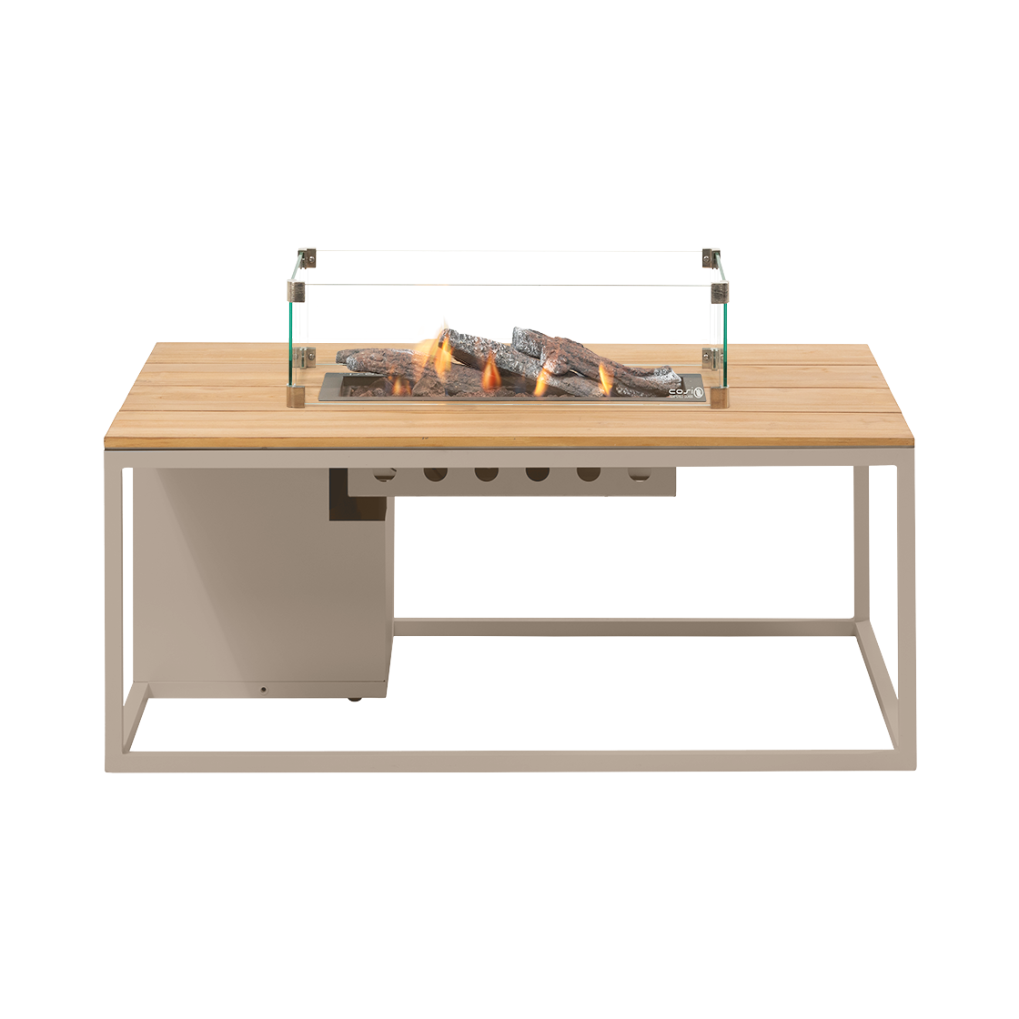 Cosi Feuertisch Cosiloft 120 Sandy Beige / Teak