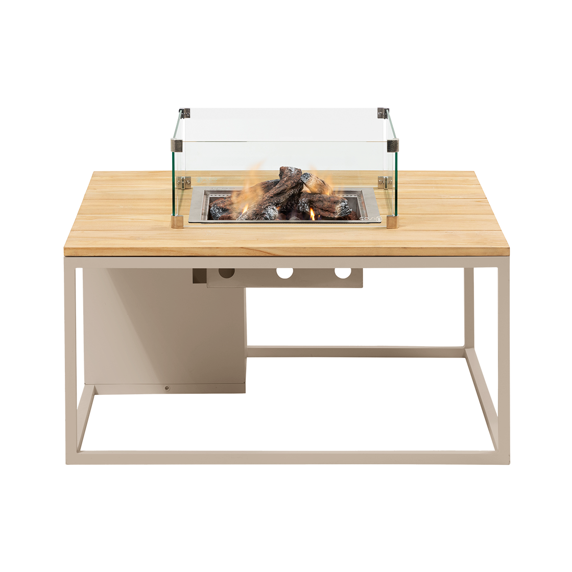 Cosi Feuertisch Cosiloft 100 Sandy Beige / Teak