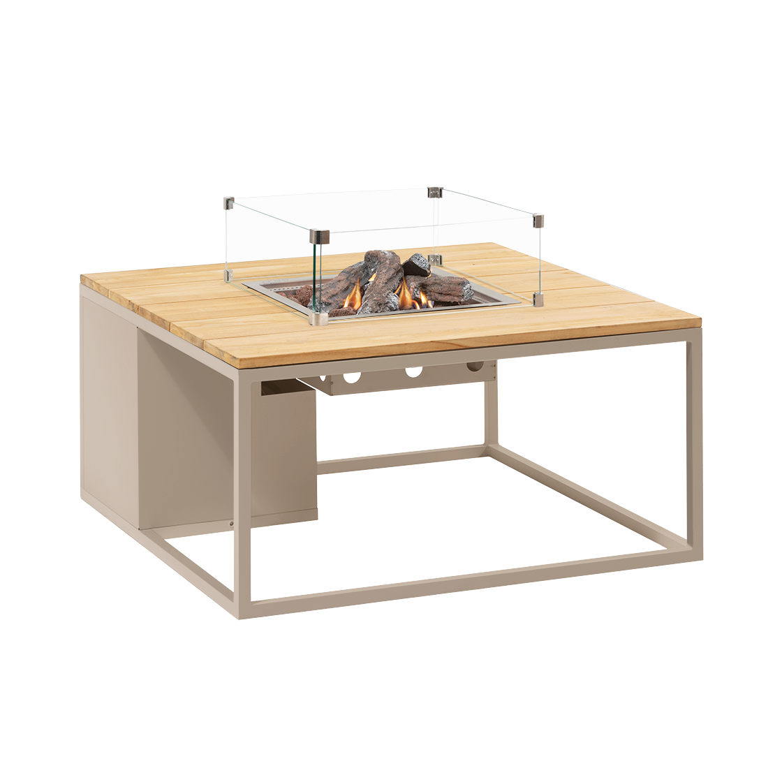 Cosi Feuertisch Cosiloft 100 Sandy Beige / Teak