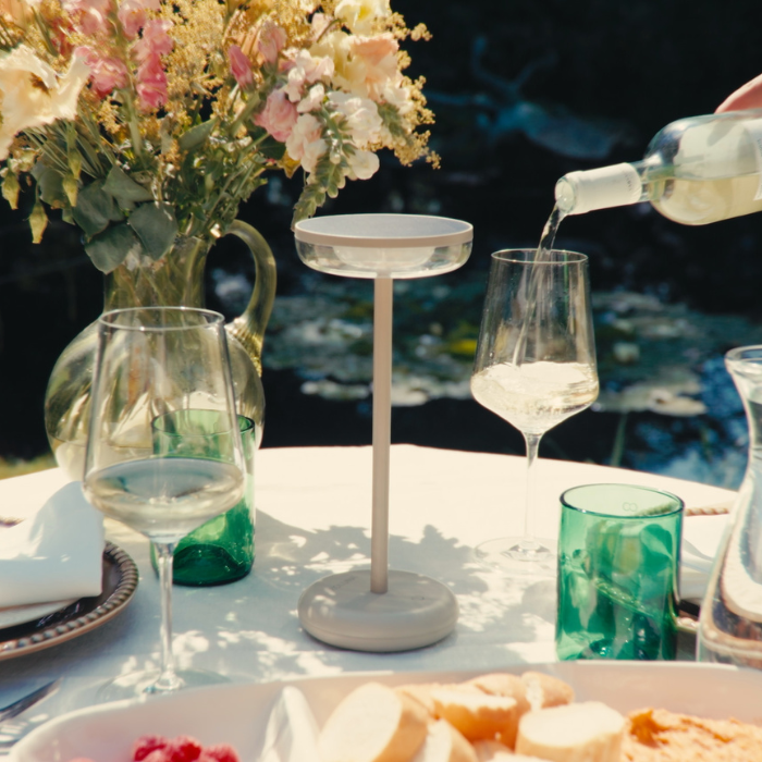 ZOLUNA Solar Tischleuchte Bobbie Sand