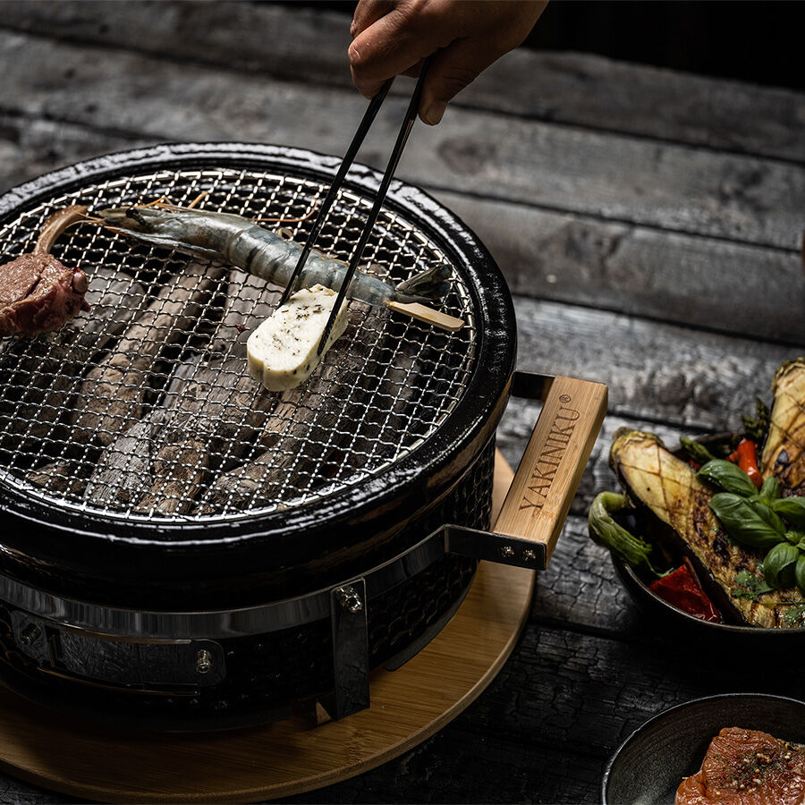 YAKINIKU Tischgrill Shichirin MEDIUM Rund