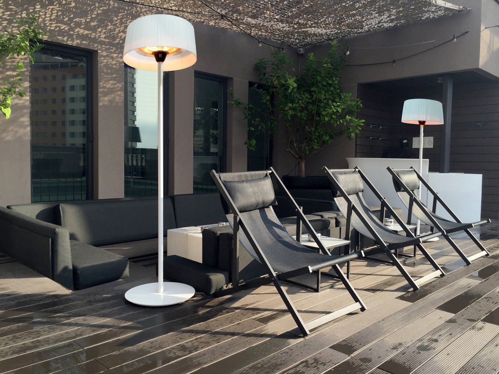 Sunred Artix Stehende Terrassenheizung 2100 Weiáºž