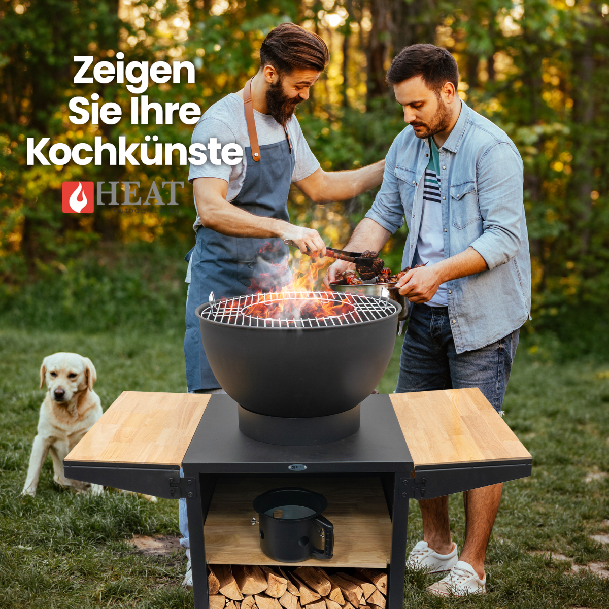 HEAT Kjok Outdoor-Küche Ø56 cm Schwarz