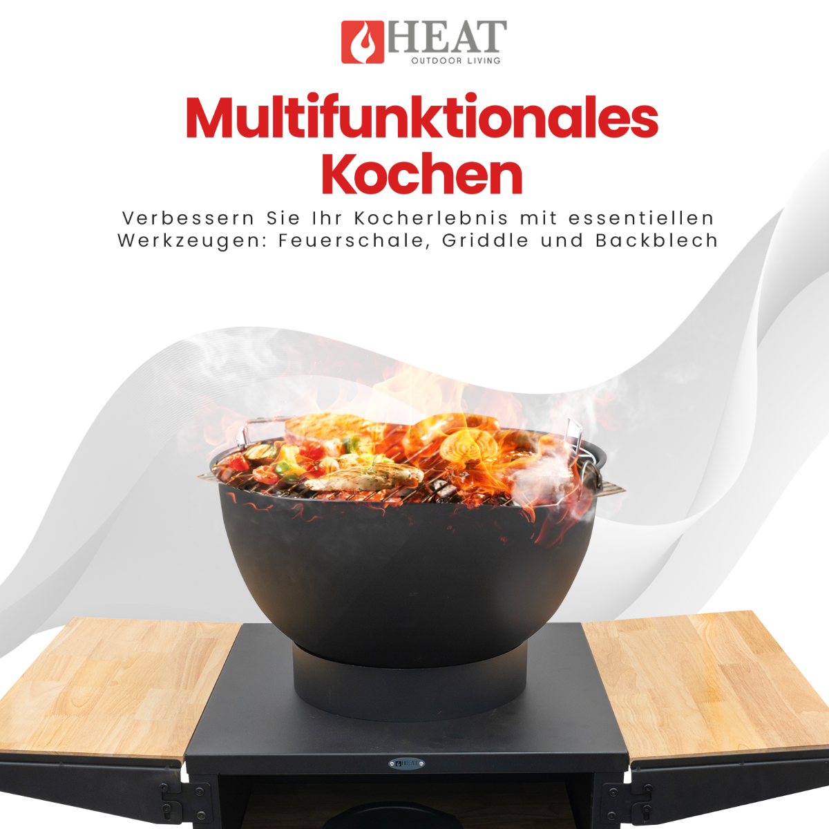 HEAT Kjok Outdoor-Küche Ø56 cm Schwarz
