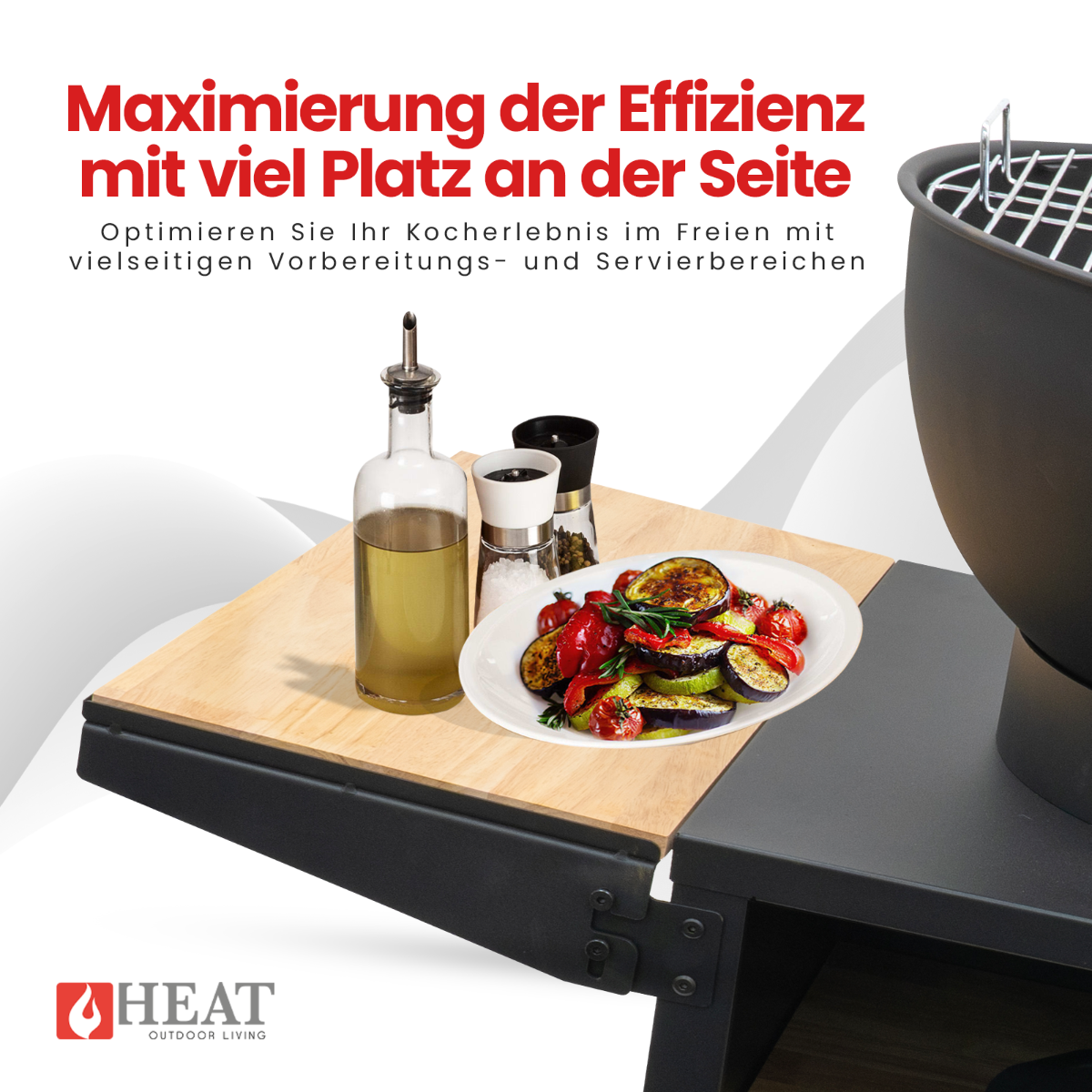 HEAT Kjok Outdoor-Küche Ø56 cm Schwarz