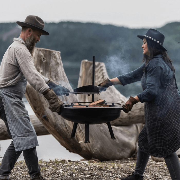 Barebones Cowboy Feuerkorb Grill System Klein