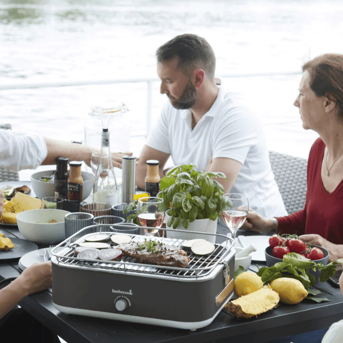  Barbecook E-Carlo Elektrischer Tischgrill Grau